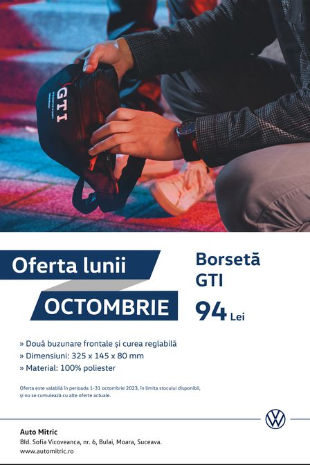 Oferta lunii octombrie vw