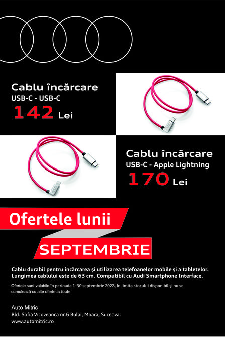 Oferta lunii septembrie Audi