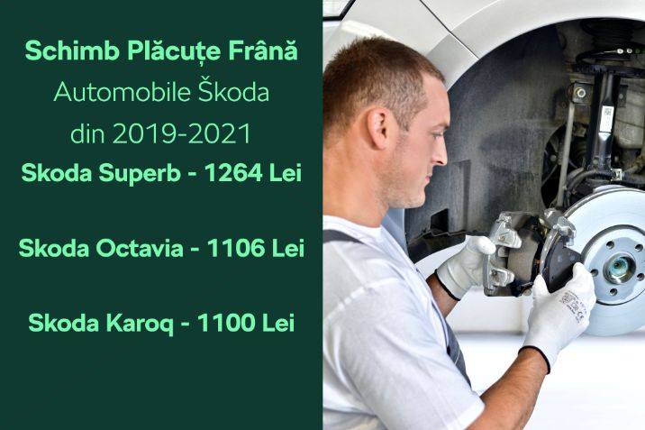 Schimb placute frana - Skoda