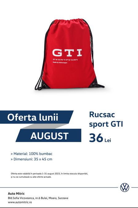 Oferta lunii august