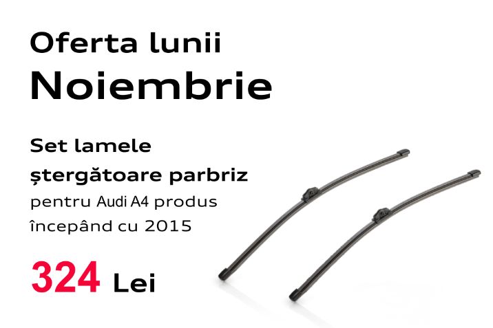 Oferta stergatoare noiembrie Audi