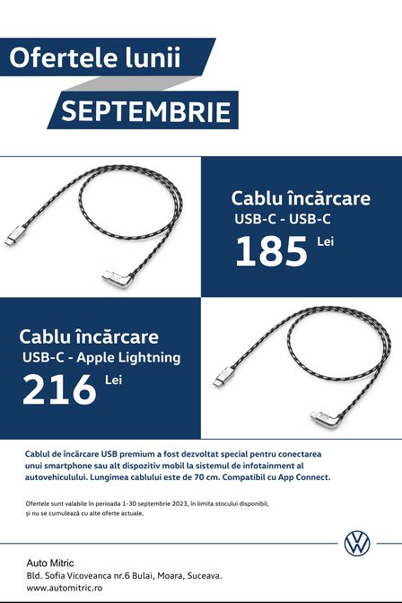 Oferta lunii septembrie Vw